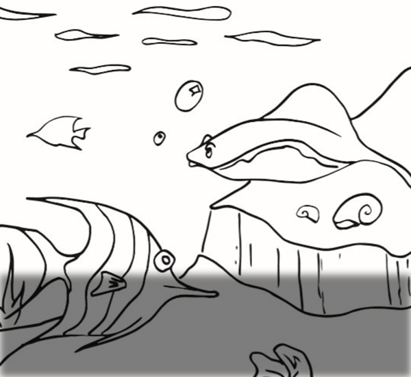 coloriage poissons